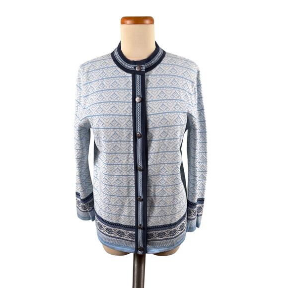 Icewear Cardigan Women's Size Medium Cotton Button Front Nordic Sweater Jacket - Picture 1 of 10